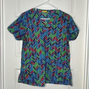Wonder Wink Scrub top sz Med